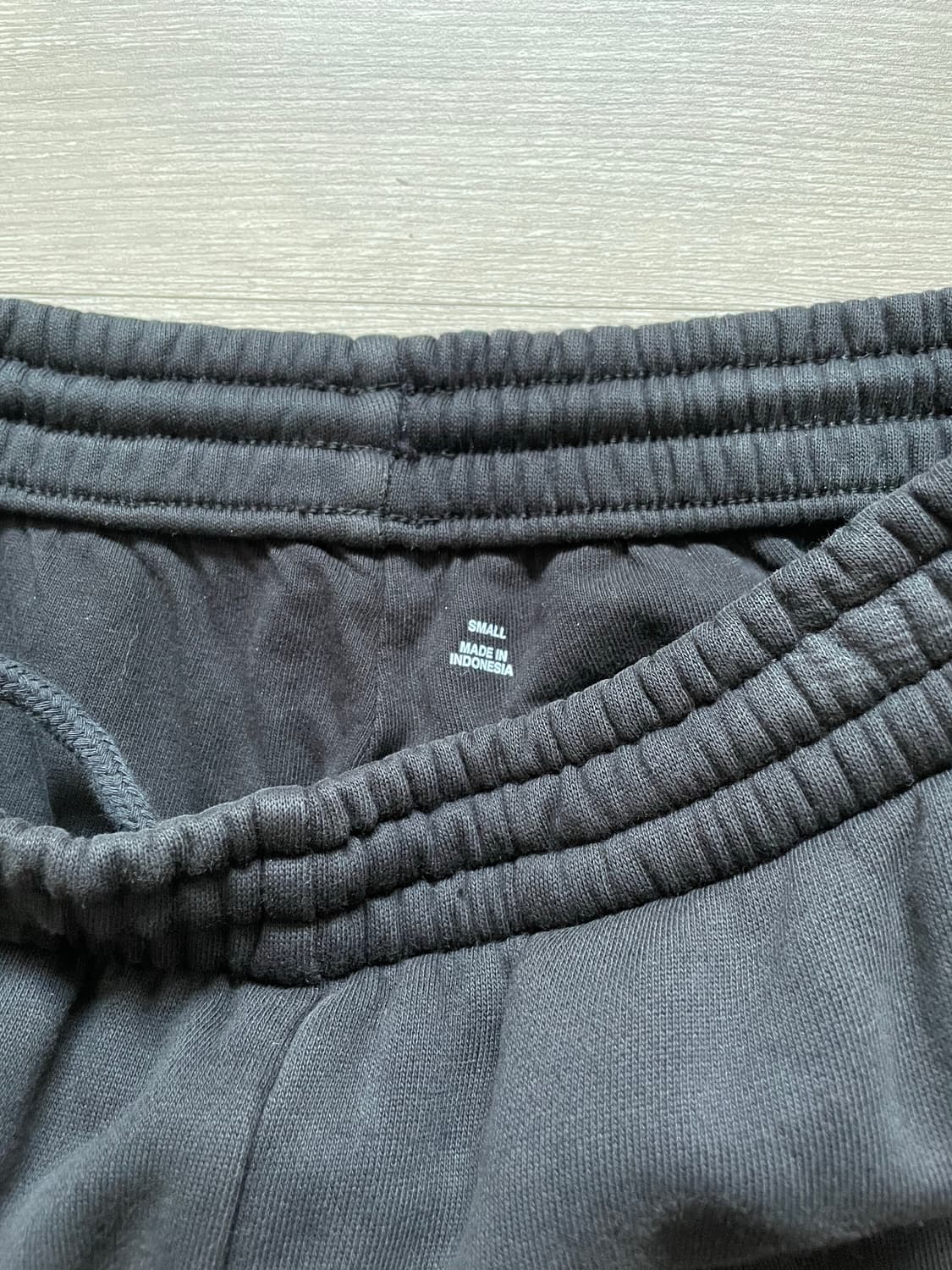 이지 갭 헤비 스웻팬츠 블랙 더블 레이어드 yeezy gap 상품이미지2