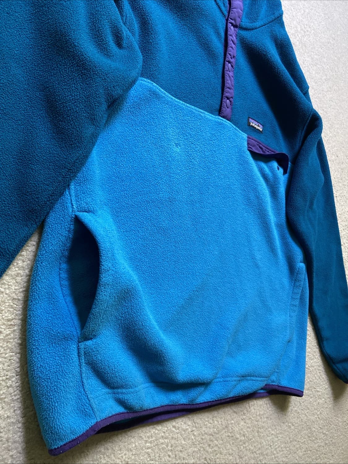 15FW 파타고니아 신칠라 스냅-T 후디 블루/퍼플 상품이미지3