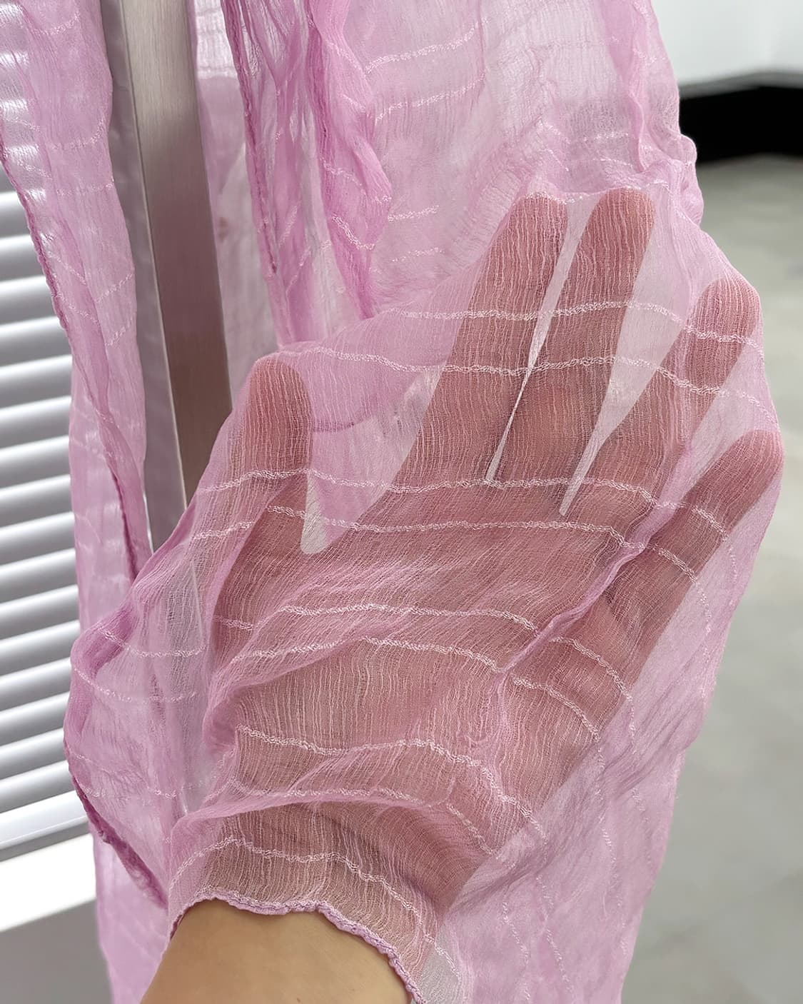 airy candy pink sheer scarf 상품이미지5