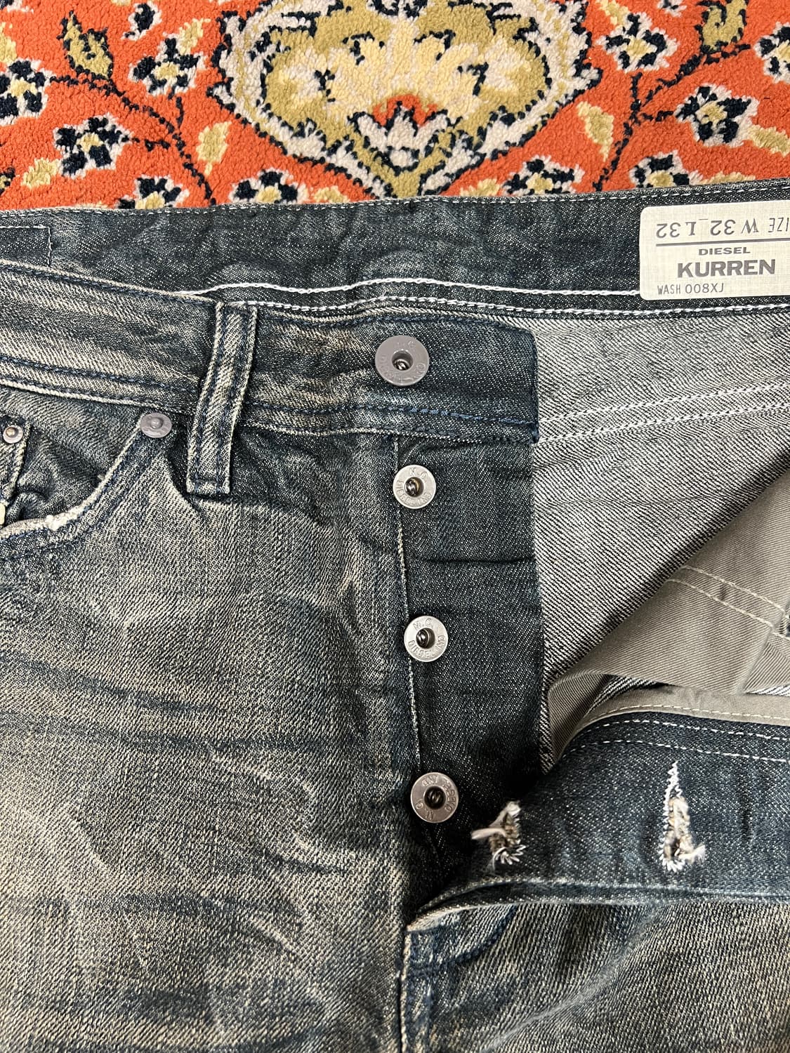 [32] 디젤 빈티지 KURREN 그레이 데님 팬츠 상품이미지6