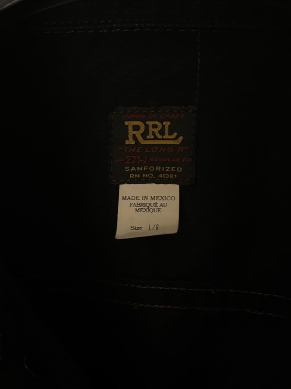 L) RRL lot 271 자켓 구형 블랙 상품이미지3