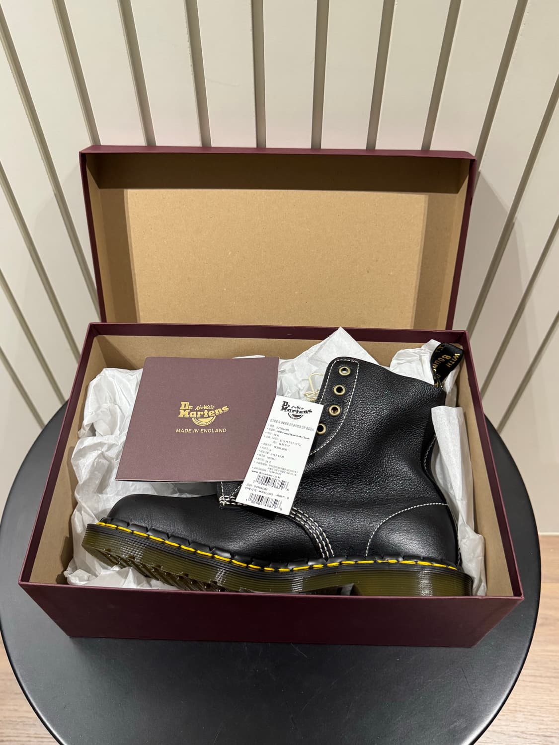 닥터마틴 MIE 1460 파스칼 KUDU 블랙 270 UK8 상품이미지3