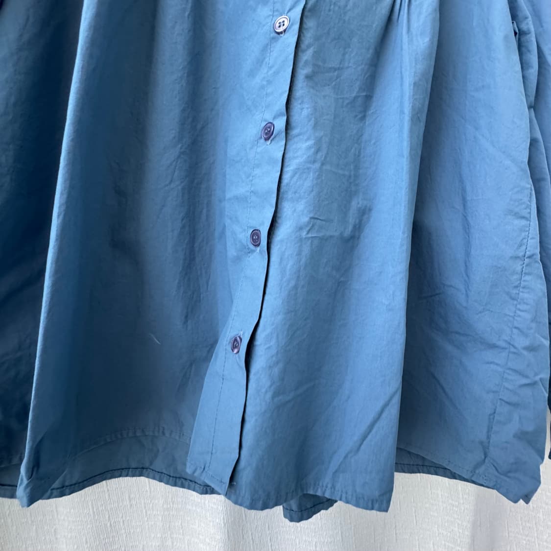 거의새것 블루 레이스 넥 블라우스 러블리 모리걸 상품이미지10