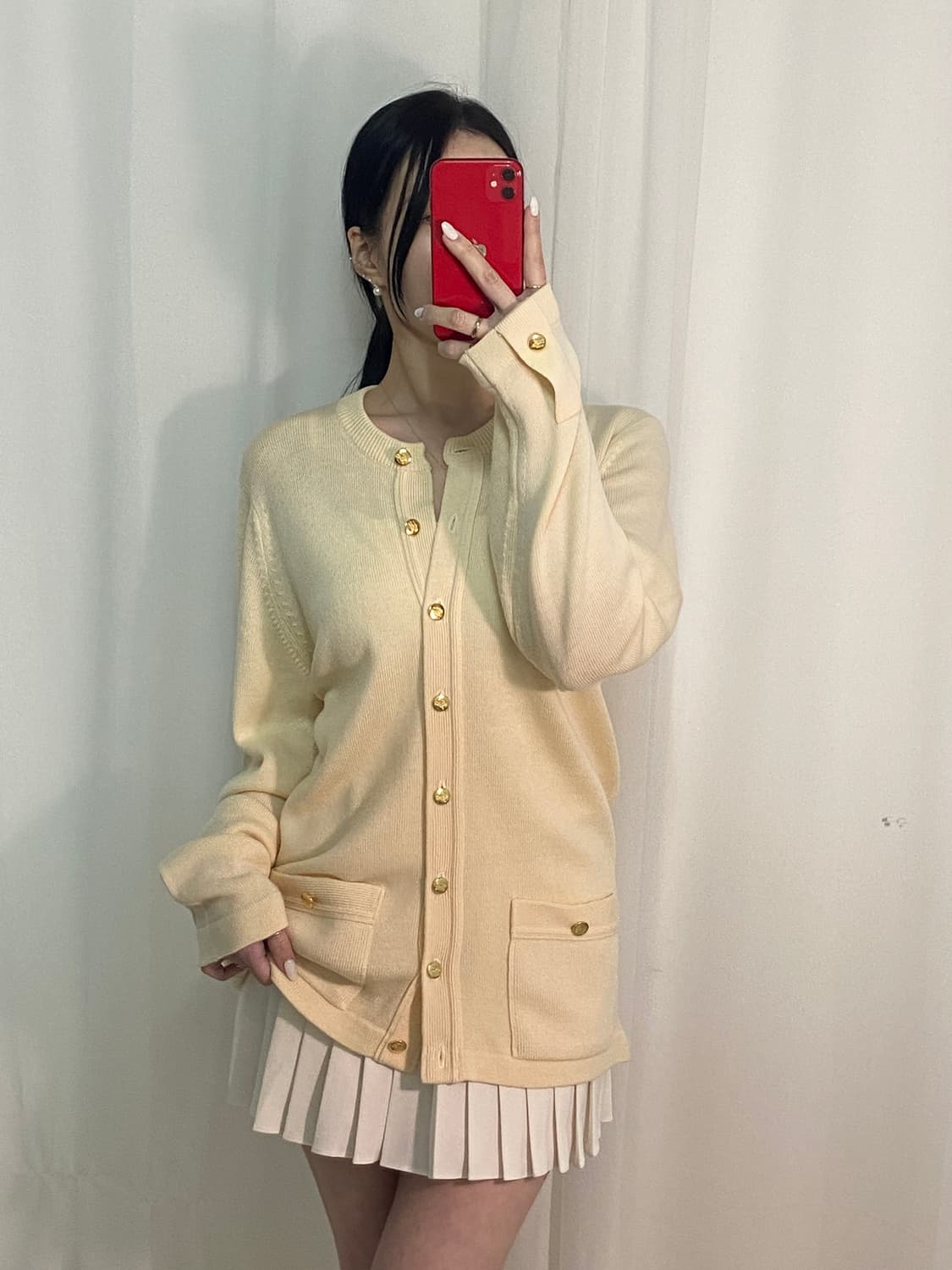 버버리 금장 기마로고 가디건 상품이미지1