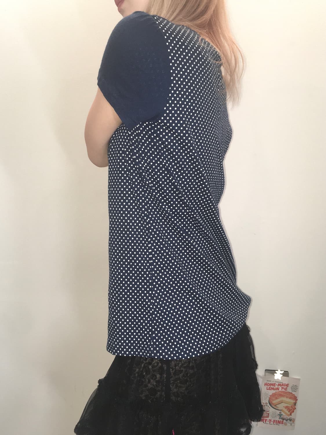 jpn vintage dot stripe patchwork t shirt 상품이미지6