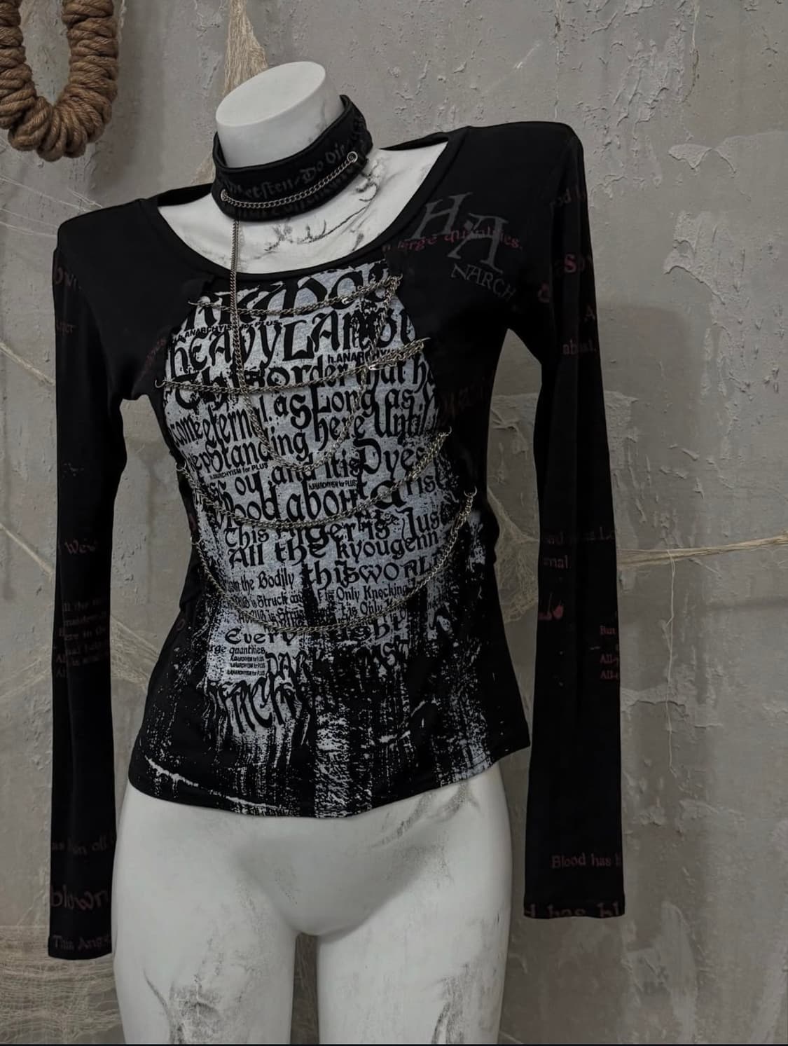 H.naoto Neck Detail Sleeve 상품이미지1