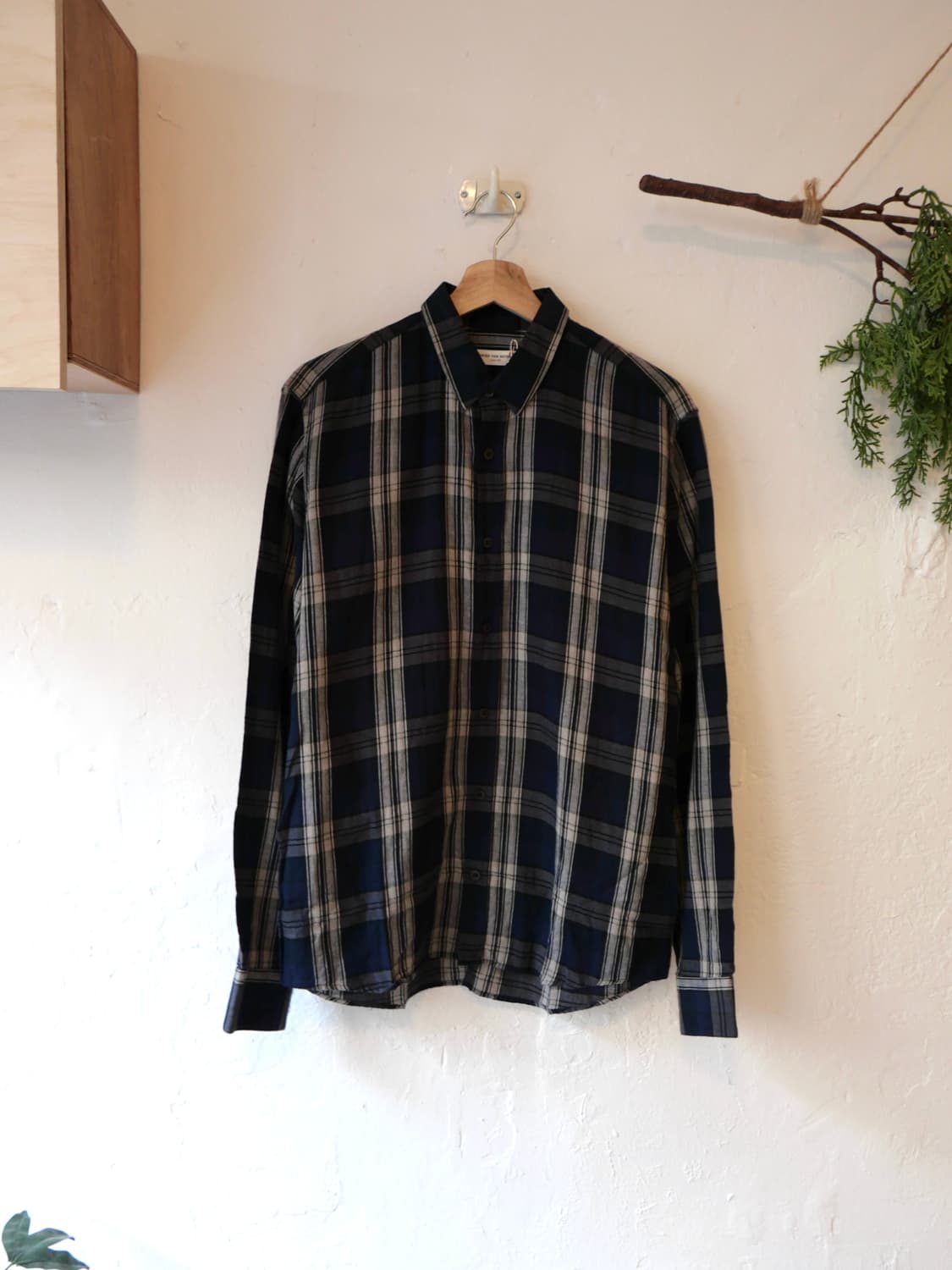 드리스 반 노튼 체크 셔츠 상품이미지1