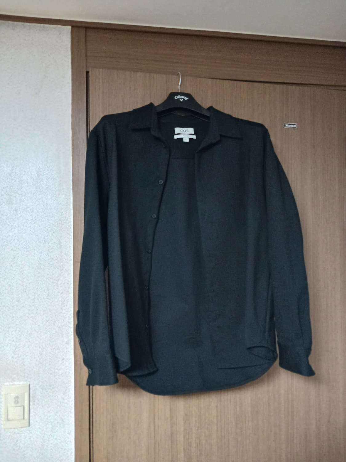 COS 블랙 릴렉스핏 셔츠M 상품이미지3