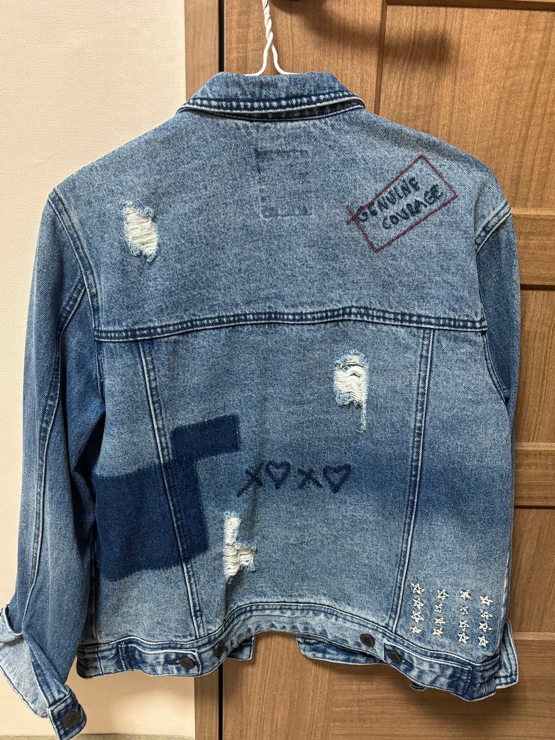 🎸 빈티지한 감성, 큐버스(CUBUS)  디스트로이드 데님 자켓 상품이미지2