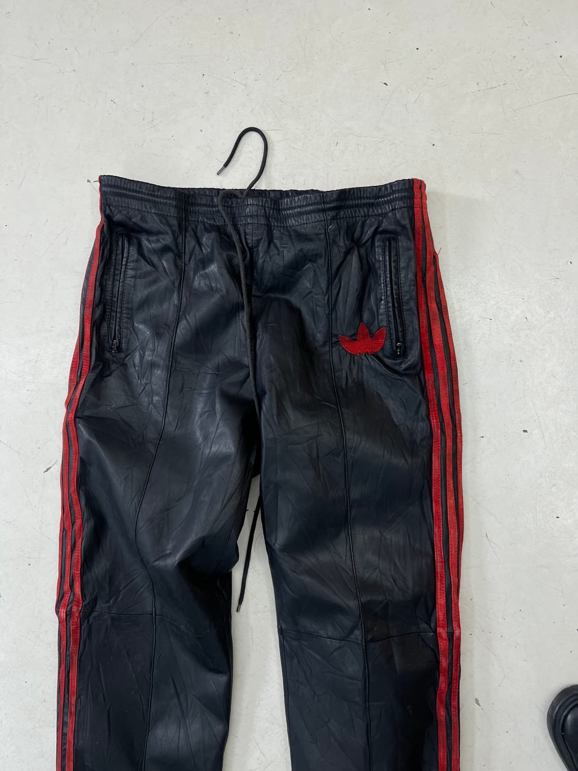 80s Adidas RUN DMC 레더 트랙팬츠 상품이미지6