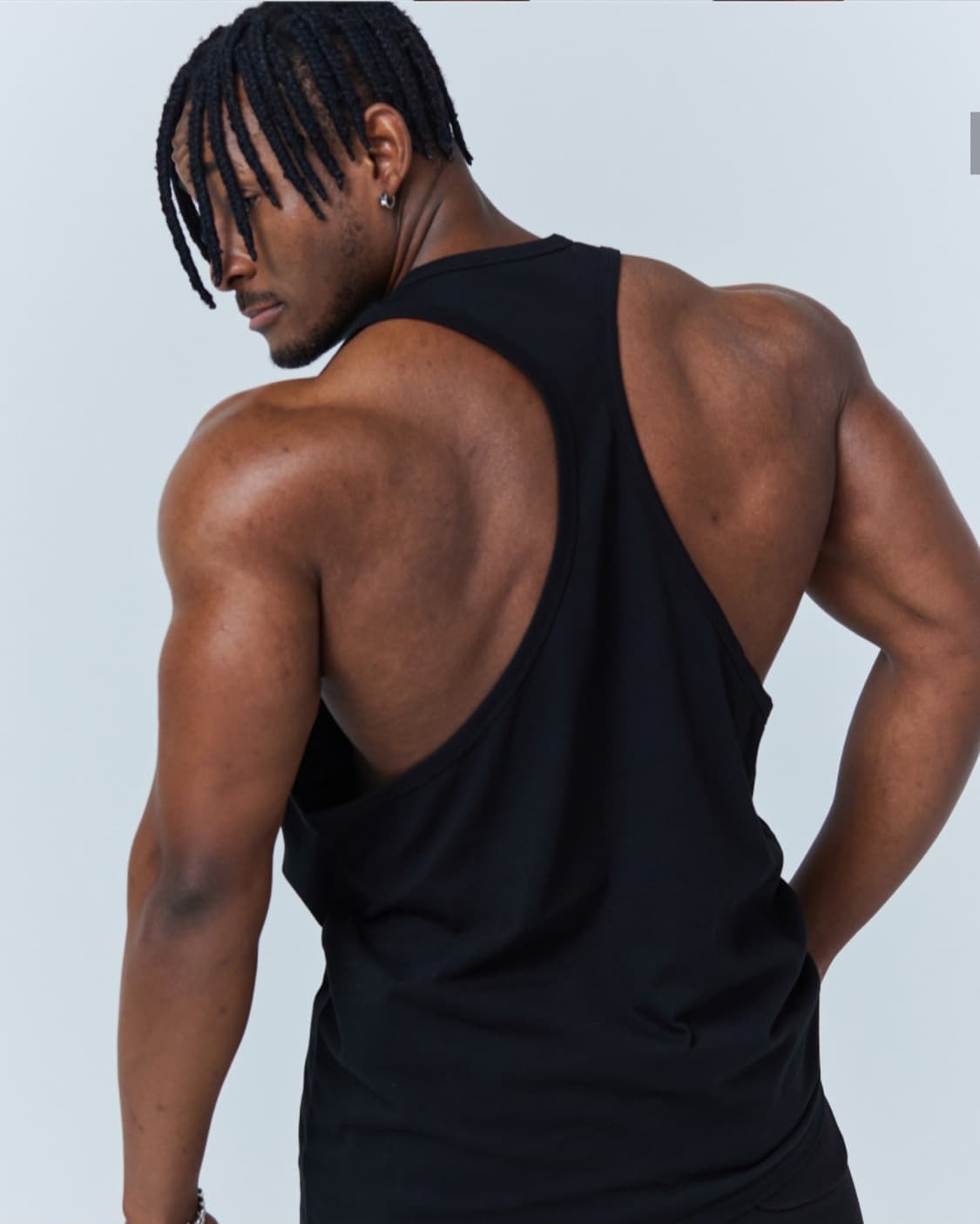 XL / 블랙 ) 베르만어패럴 도베르만 머슬핏 나시 상품이미지5