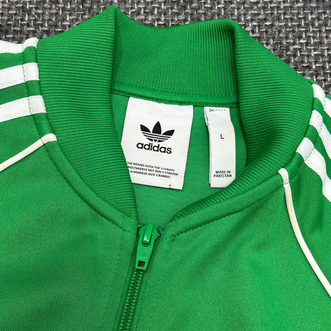 아디다스 신형 슈퍼스타 그린 빈티지 져지 L 상품이미지7