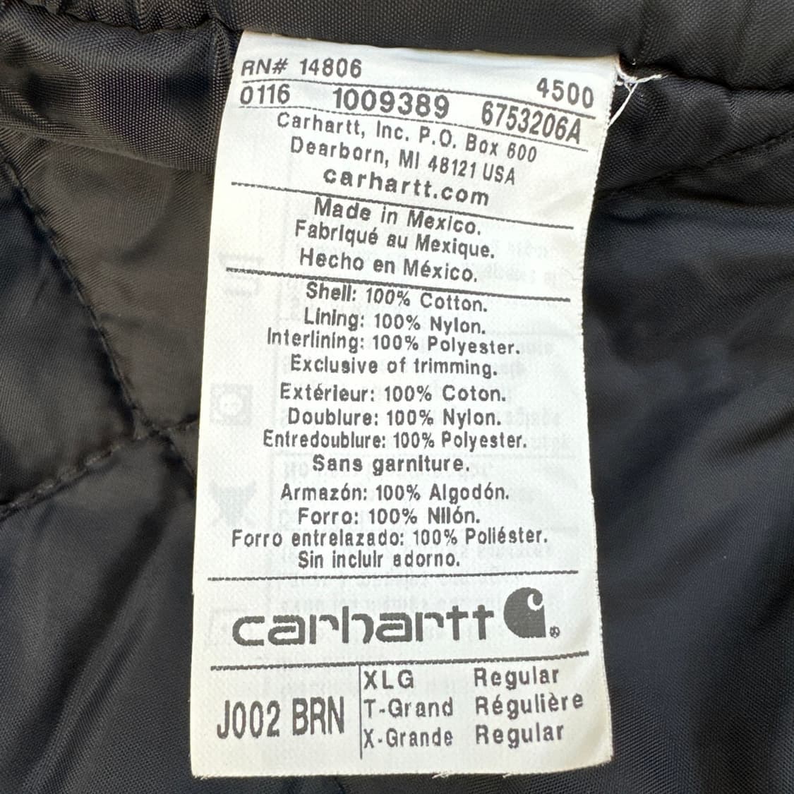 [XL] 칼하트 J002 브라운 자켓 상품이미지8