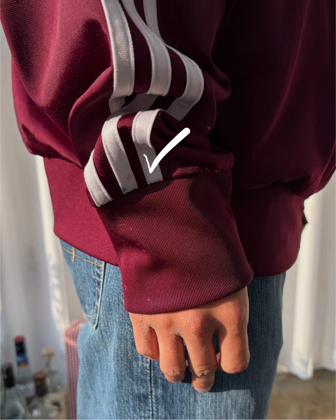 [XL]아디다스 파이어버드 버건디 트랙탑 져지 상품이미지6