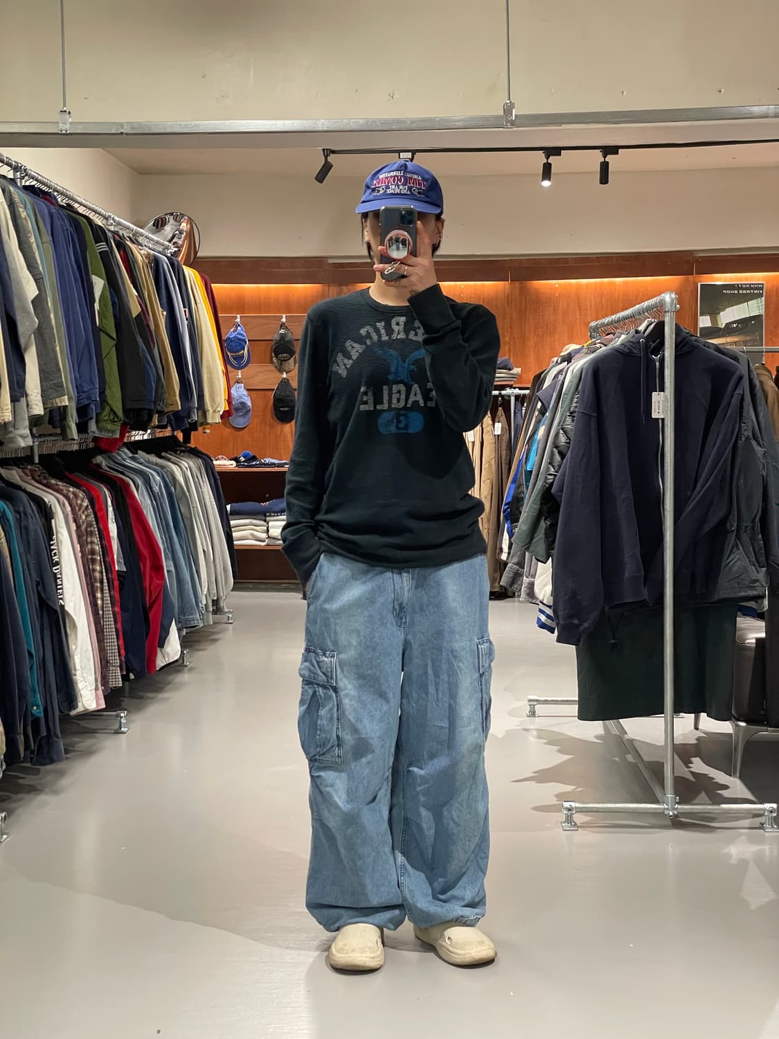 빈티지 카고 데님 팬츠 상품이미지5