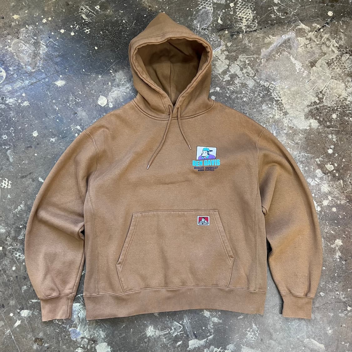 L) 재팬 벤데이비스 기모 후드티  밴데이비스 후드티셔츠 상품이미지2