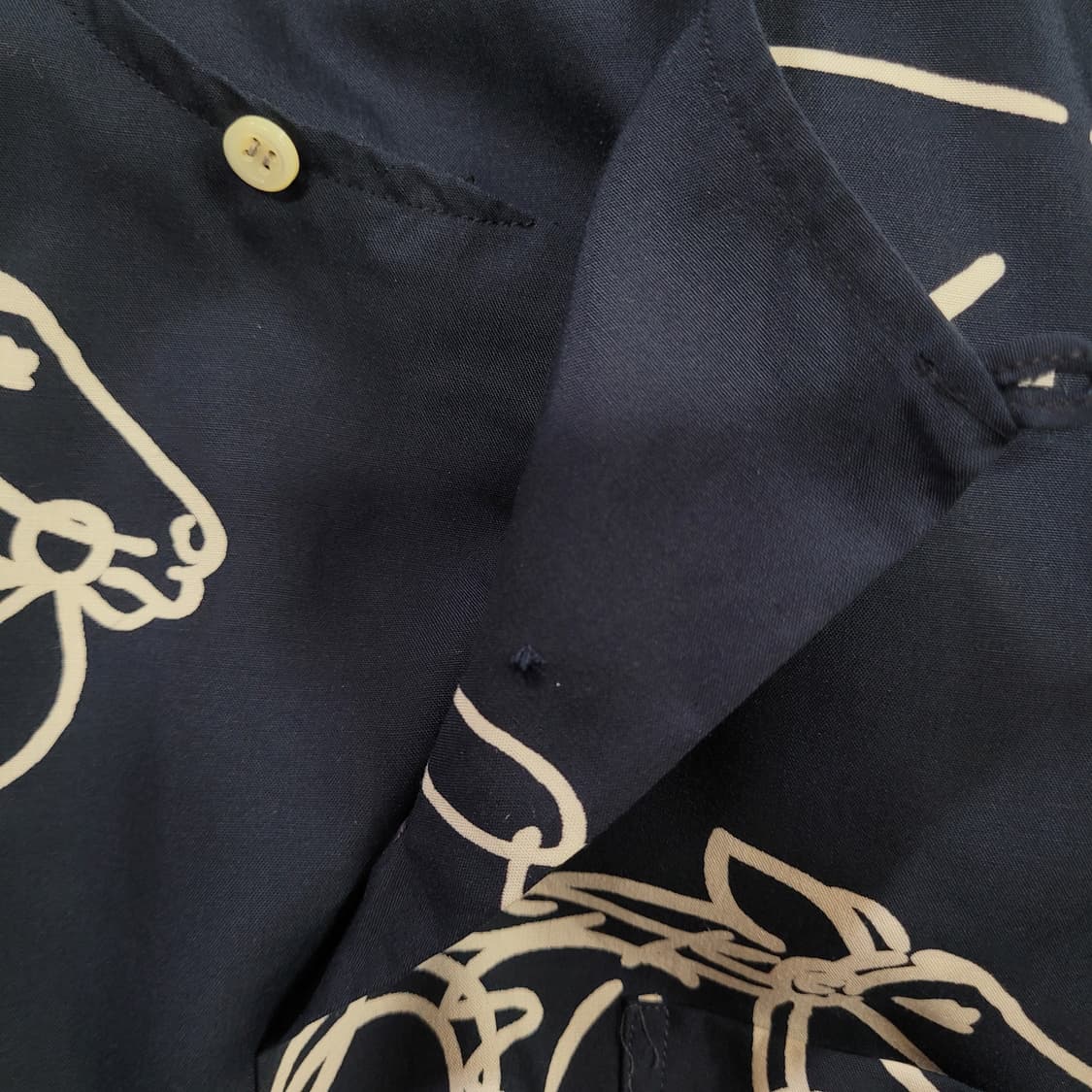 Ralph Lauren 랄프로렌 90s 빈티지 헨리넥 레이온 셔츠  상품이미지6