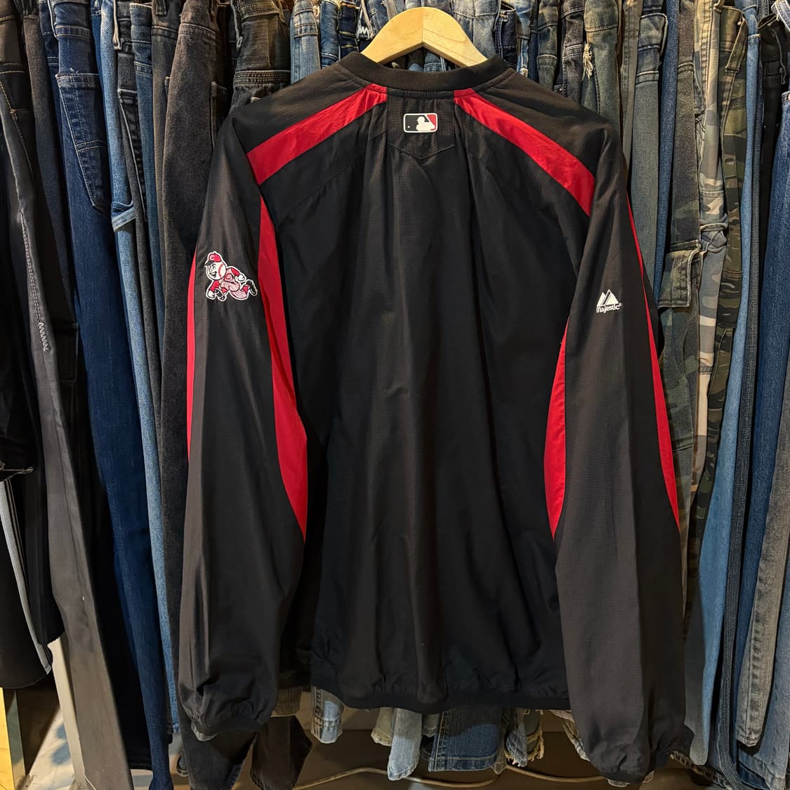 마제스틱 신시내티 레즈 반집업 상품이미지3