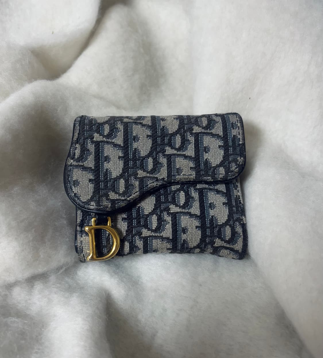 [정품]디올 오블리크 자카드 로터스 반지갑 상품이미지1