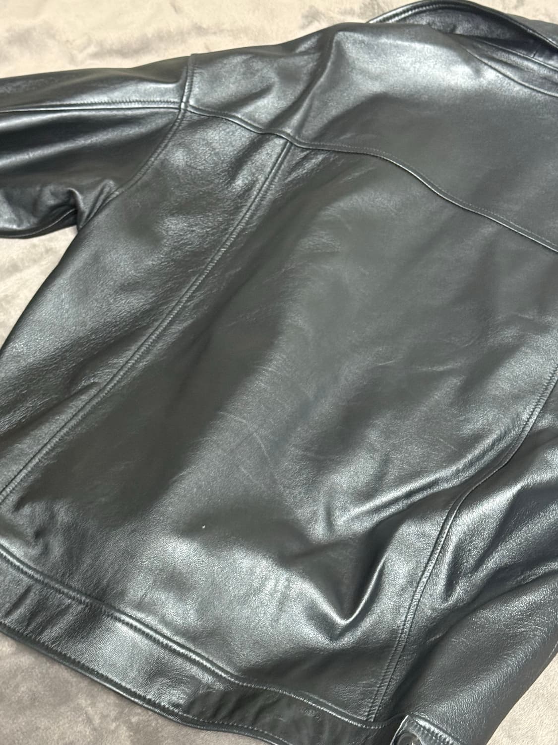 도프제이슨 오버핏 램스킨 싱글 자켓(M) 상품이미지3