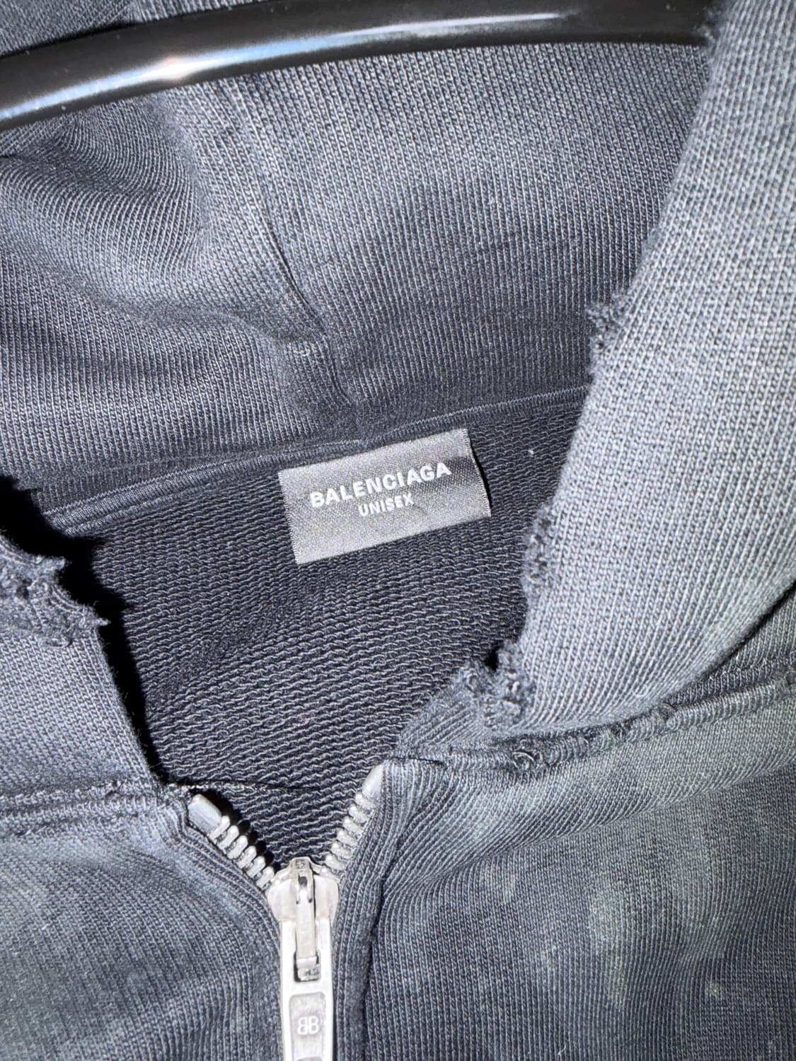 [L] 발렌시아가 헤비메탈 후드집업 스몰 핏 상품이미지4