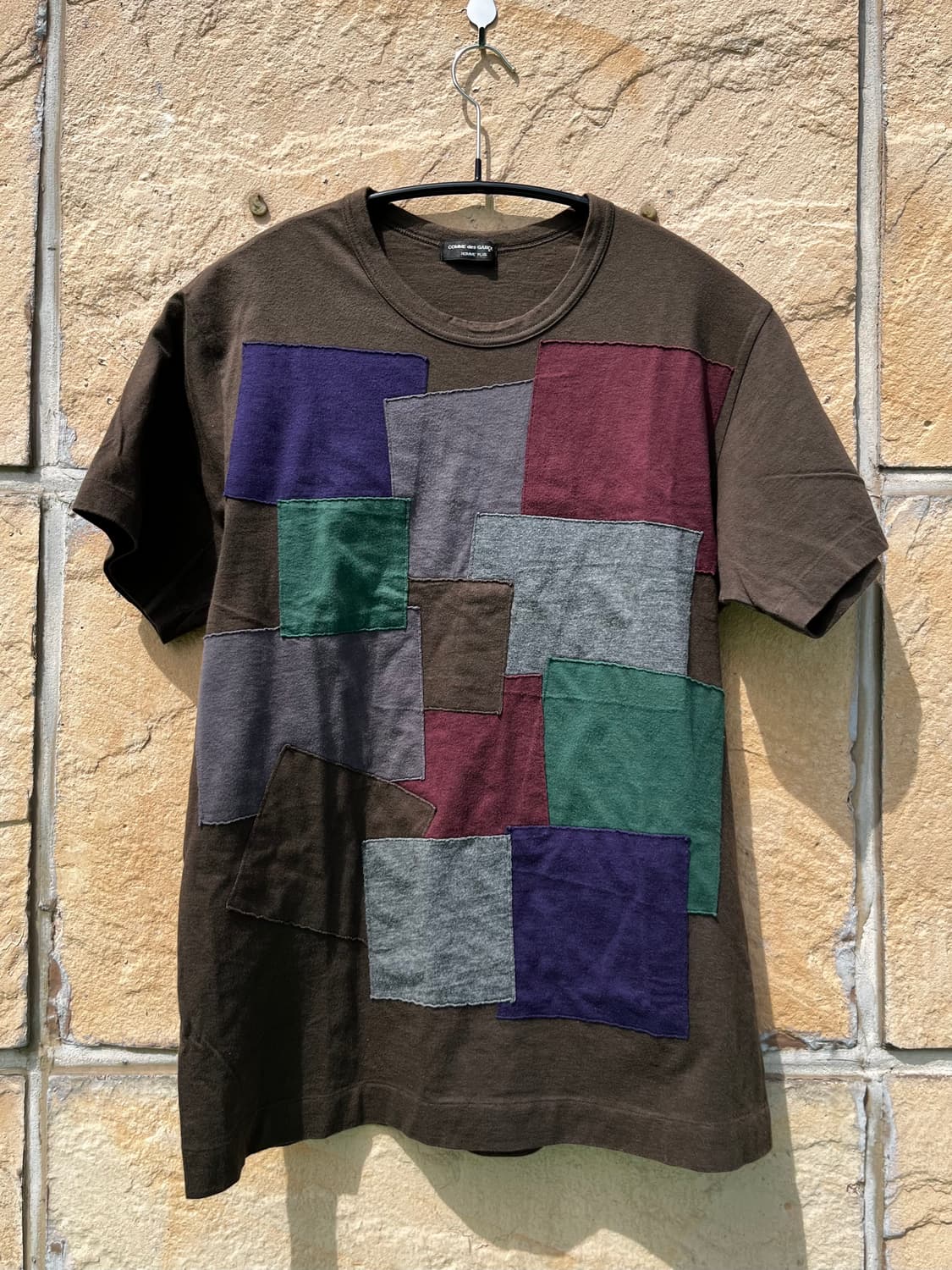 꼼데가르송 옴므 플러스 패치워크 티셔츠 AD 1999 상품이미지1