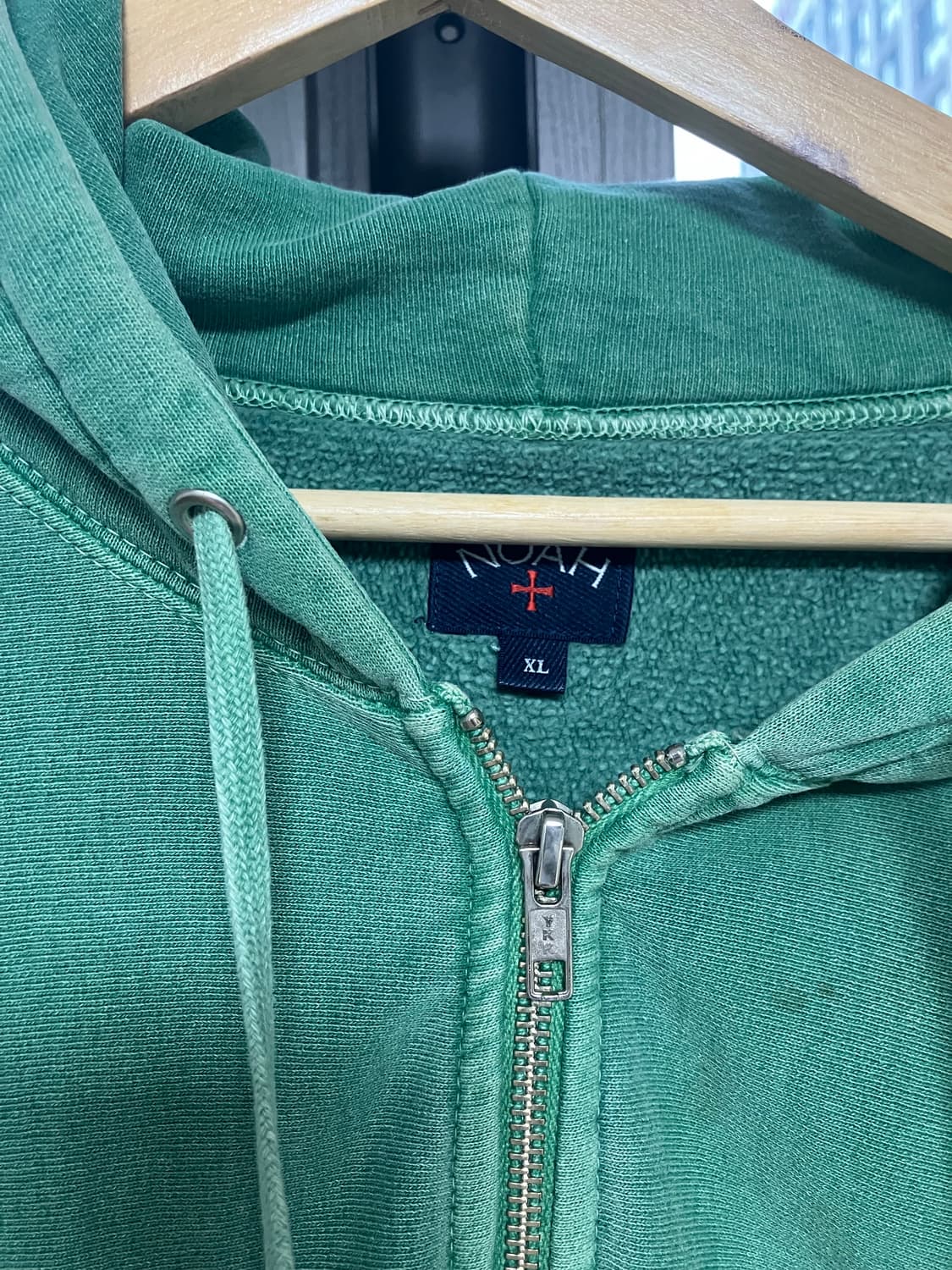 노아 NYC 후드 집업 그린 상품이미지3