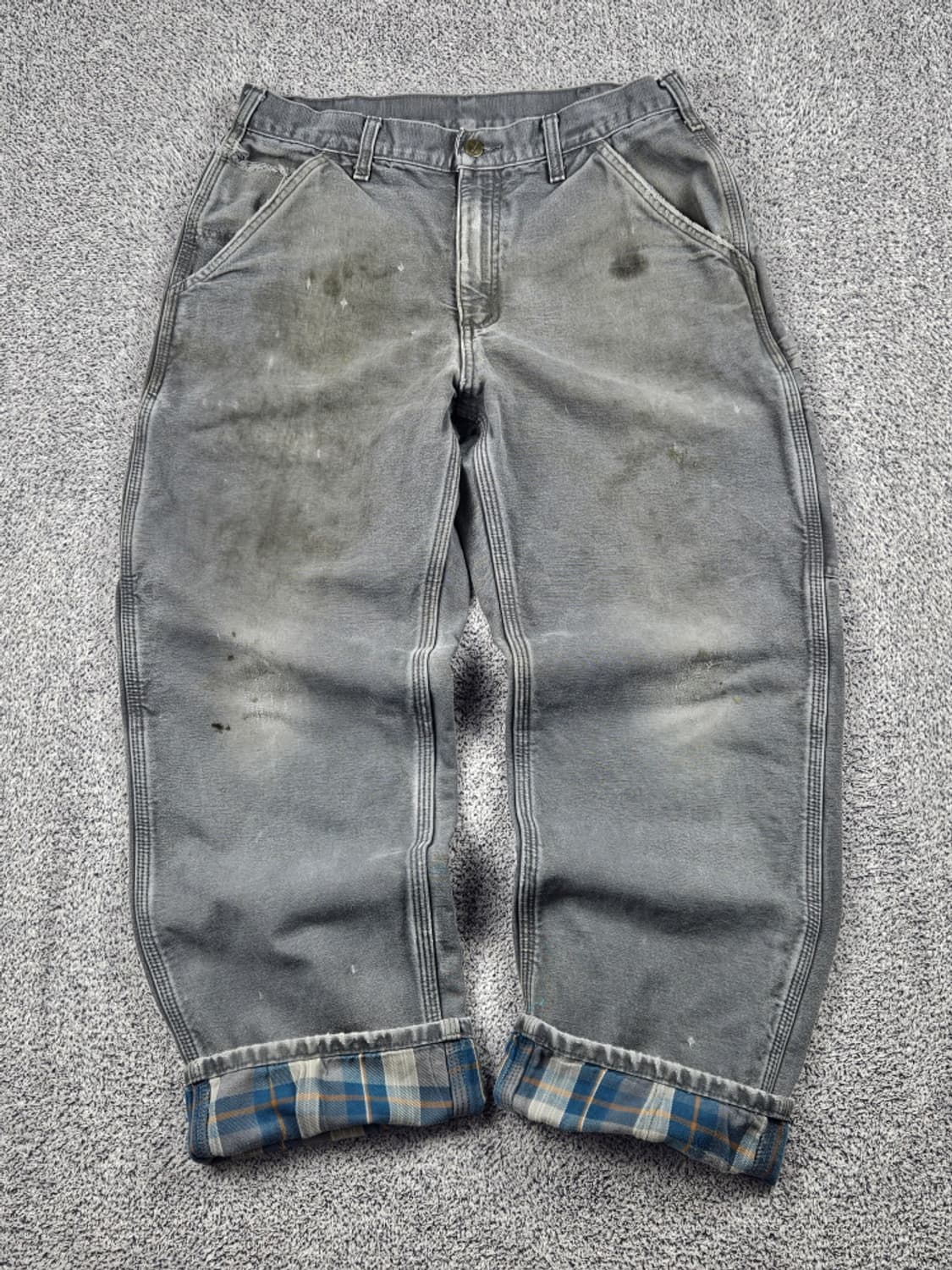 칼하트 헤비 플란넬 카펜터 워크 팬츠 ( 32X30 ) / 10122 상품이미지1