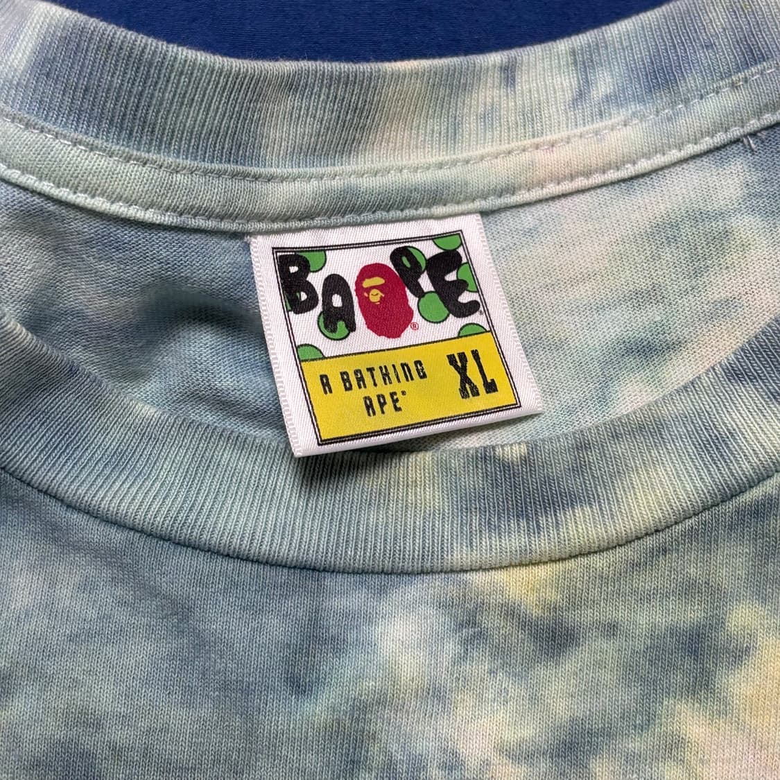 [XL] 베이프 컬리지 타이다이 반팔 티셔츠 상품이미지3