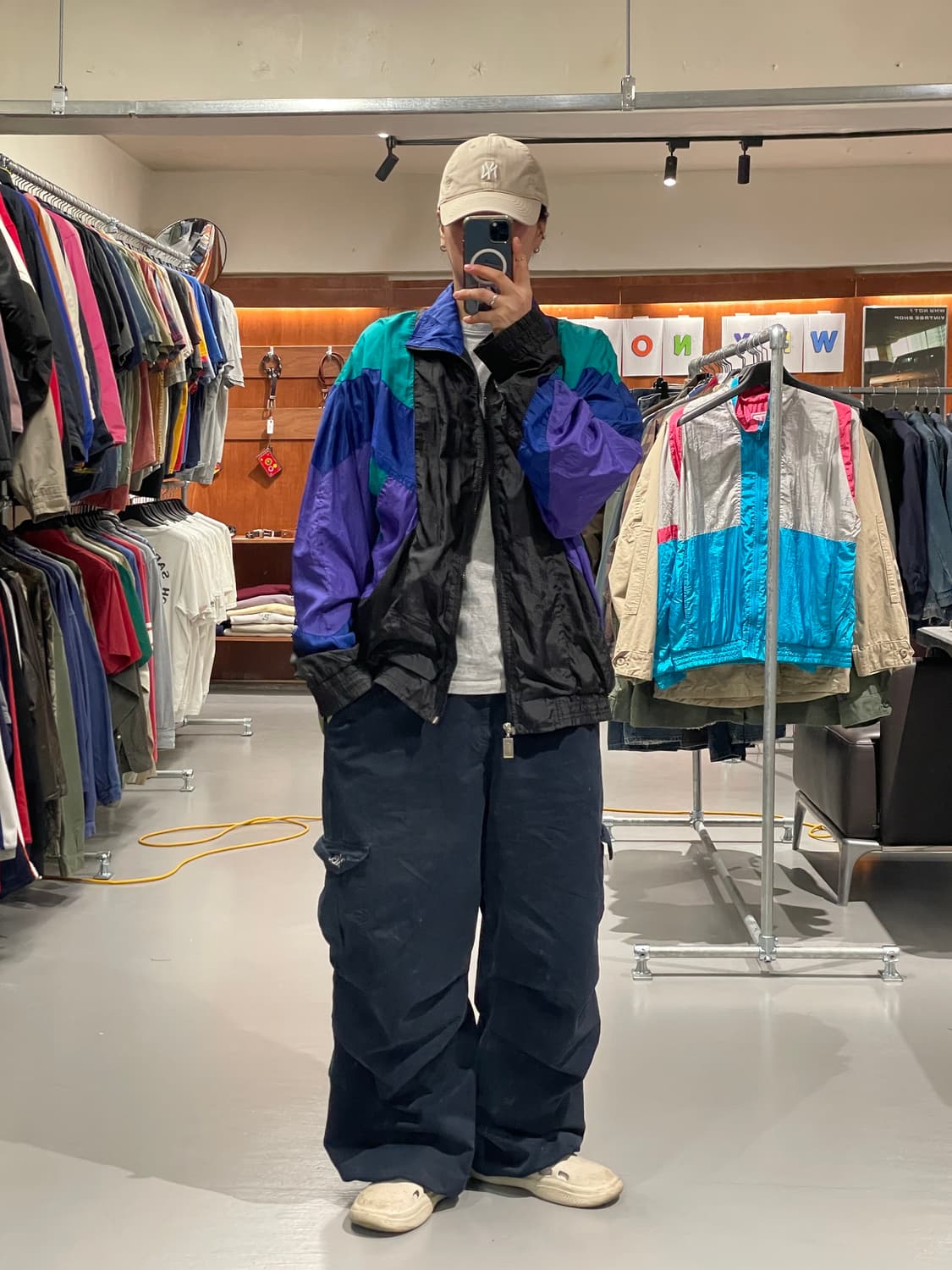 90‘s 빈티지 올드스쿨 바람막이 자켓   상품이미지2