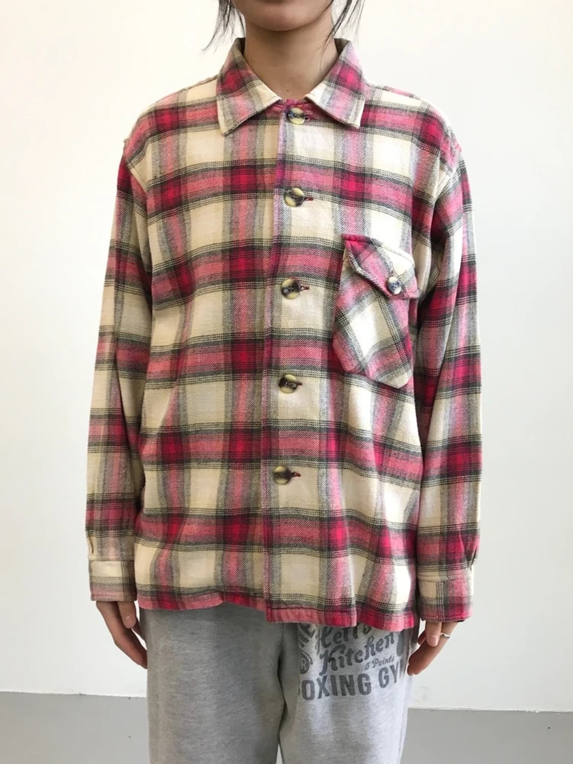 Bacciods Cotton Check Shirt 상품이미지1
