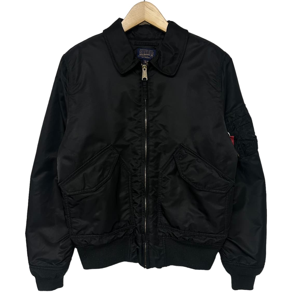 알파인더스트리 스톰 크루즈 ma-1 봄버 자켓 블랙  상품이미지2