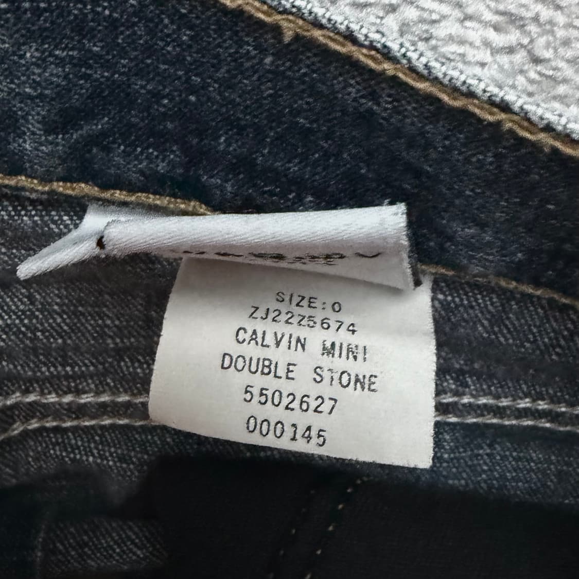 Calvin 2000 빈티지 데님 스커트 상품이미지8