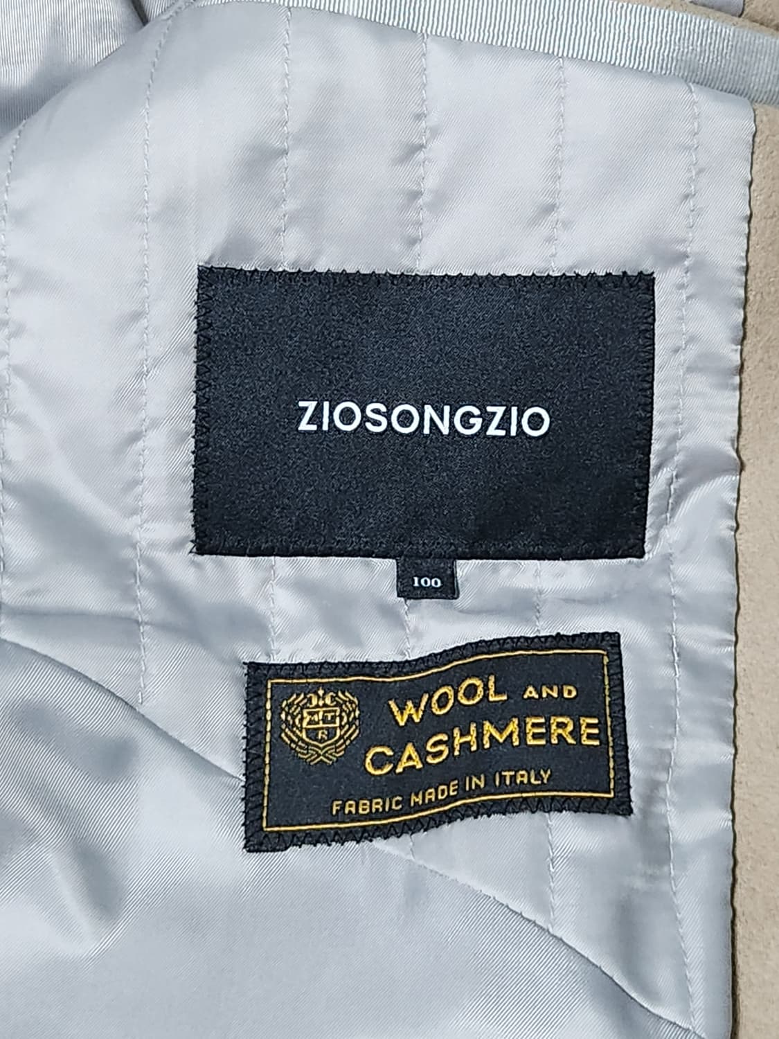 [원가85만/새제품] ZIOSONGZIO 오버사이즈 베이지 MTR코트 ( 상품이미지3