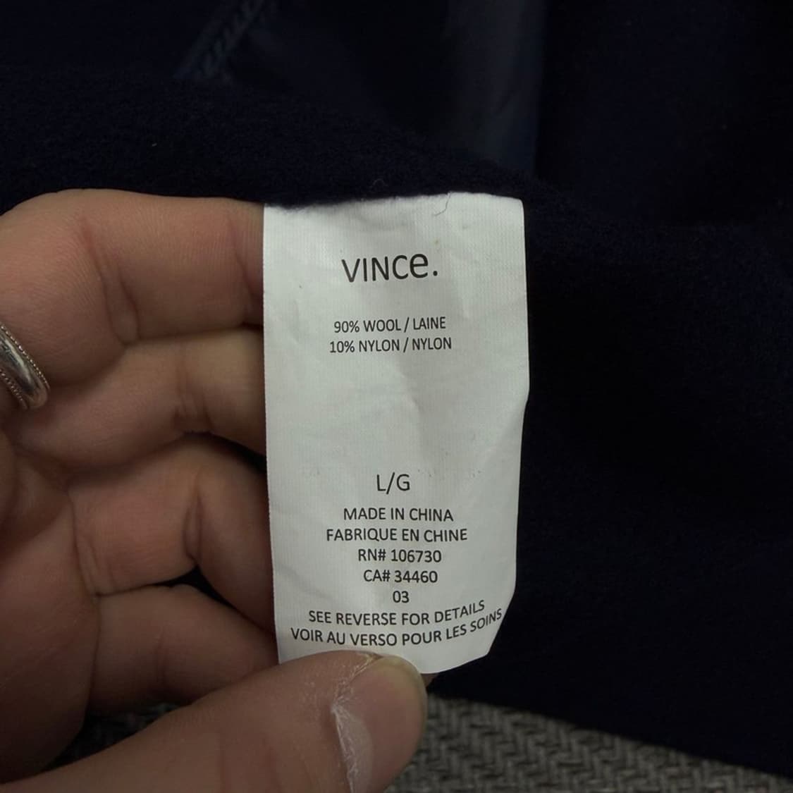 빈스 후드 울 코트 v1522 상품이미지7