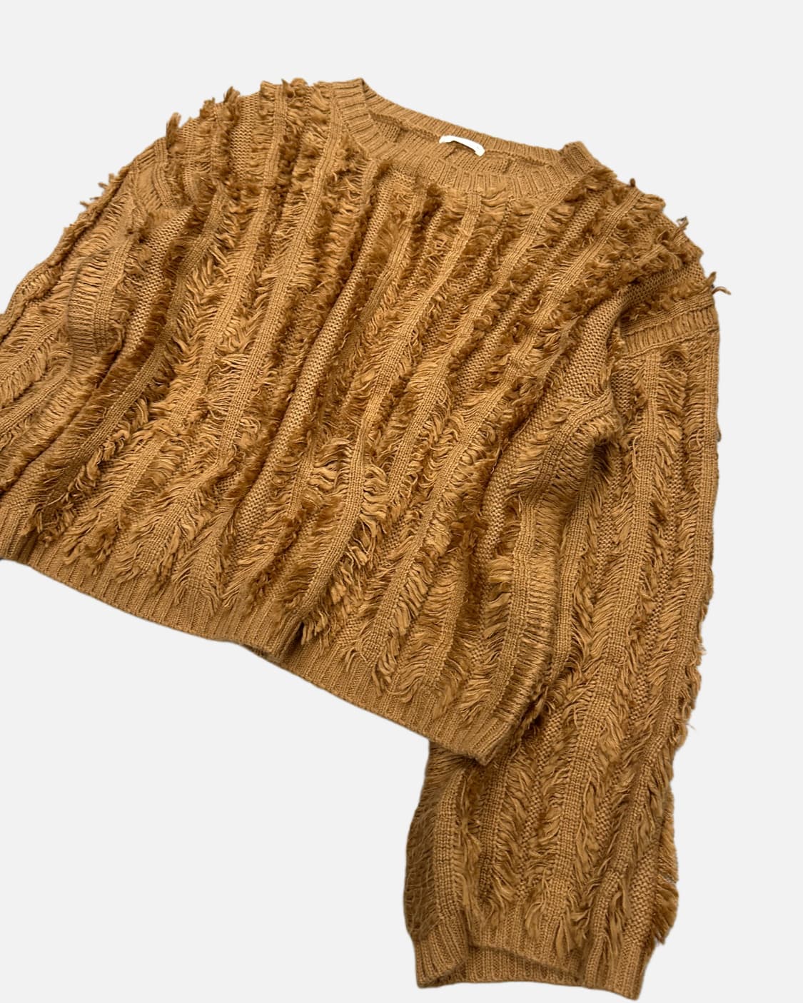 brown fringe crop knit 상품이미지2