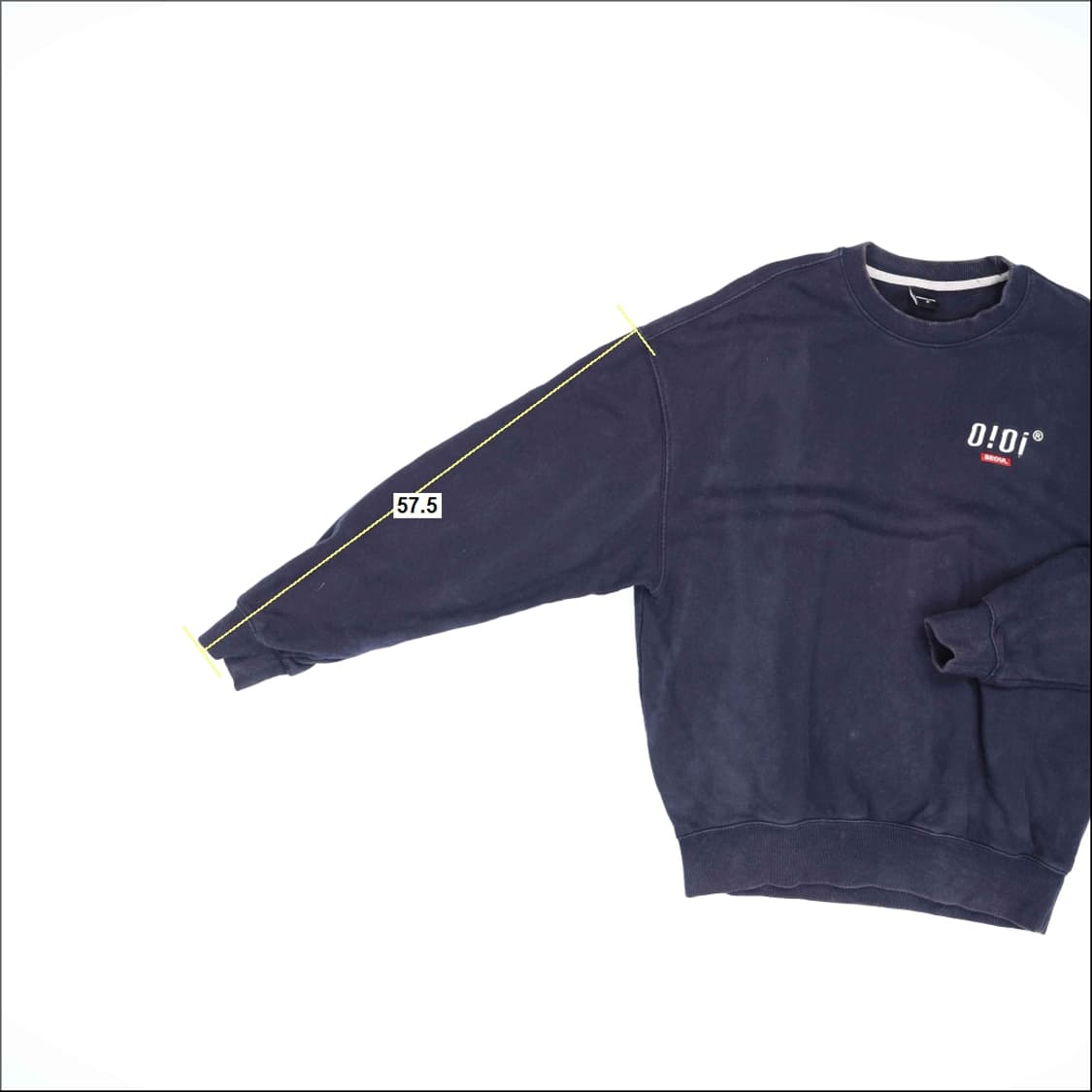 [F] OIOI 스몰로고 오버핏 맨투맨 1103HR3 상품이미지9