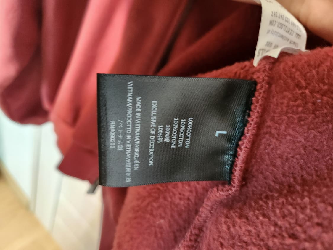 에센셜 피어오브갓 FOG 후드집업 크림슨 풀 집 후드 상품이미지7