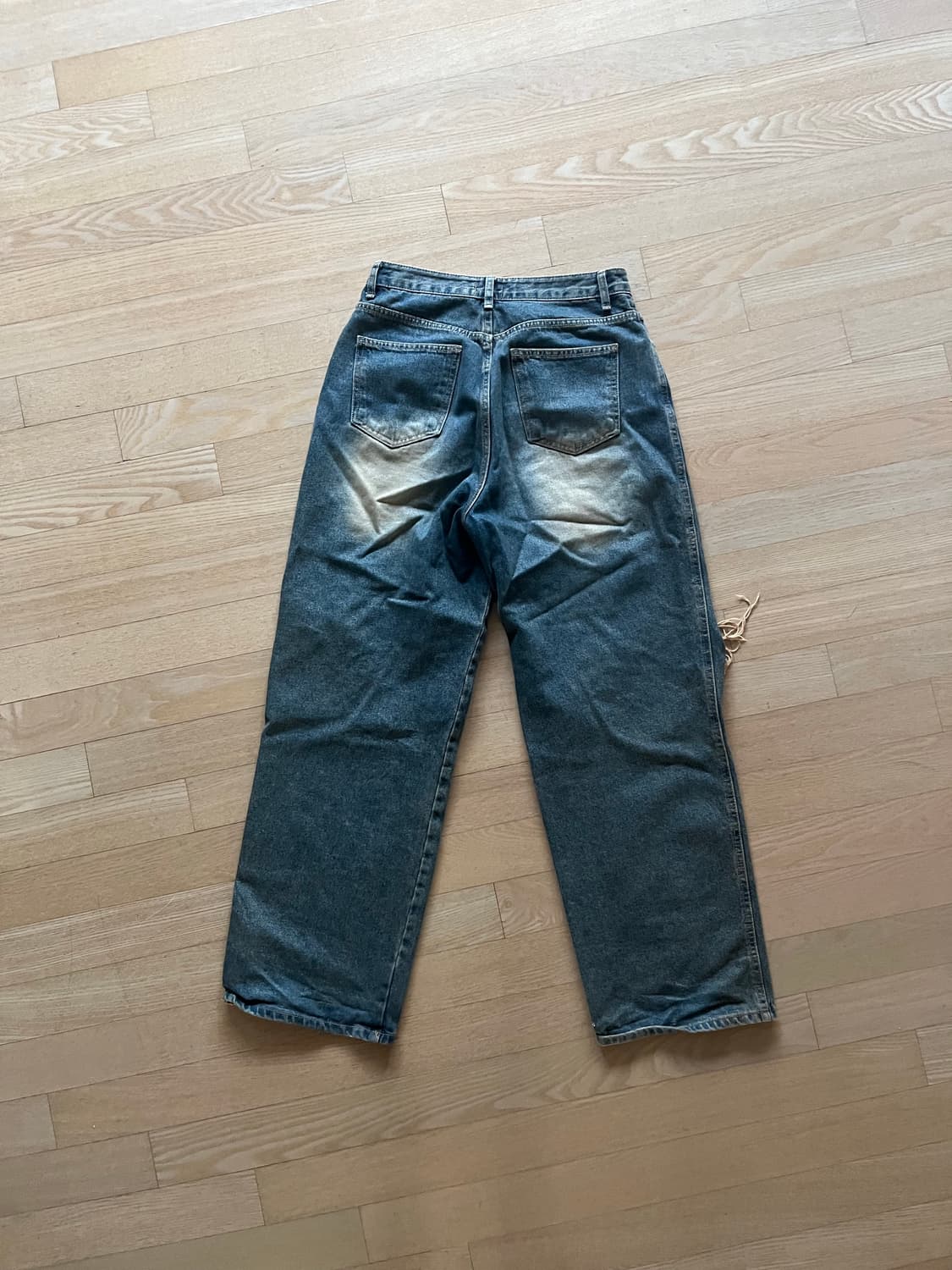 빈티지 디스트로이드 와이드 팬츠 상품이미지2