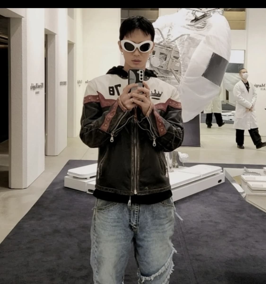 빈티지 레더 모터사이클.레이싱자켓/말보로/할리데이비슨/디젤/베이츠/스투시 상품이미지1