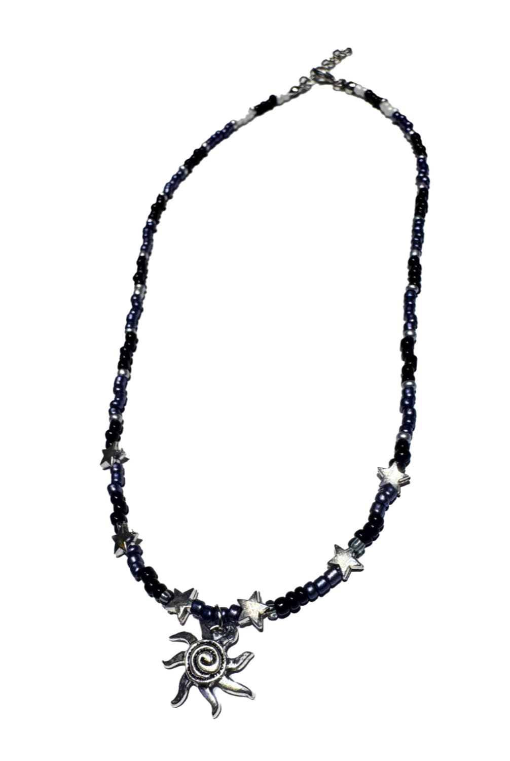 베스트✨) Navy sunstone beads necklace 판매합니다 상품이미지2