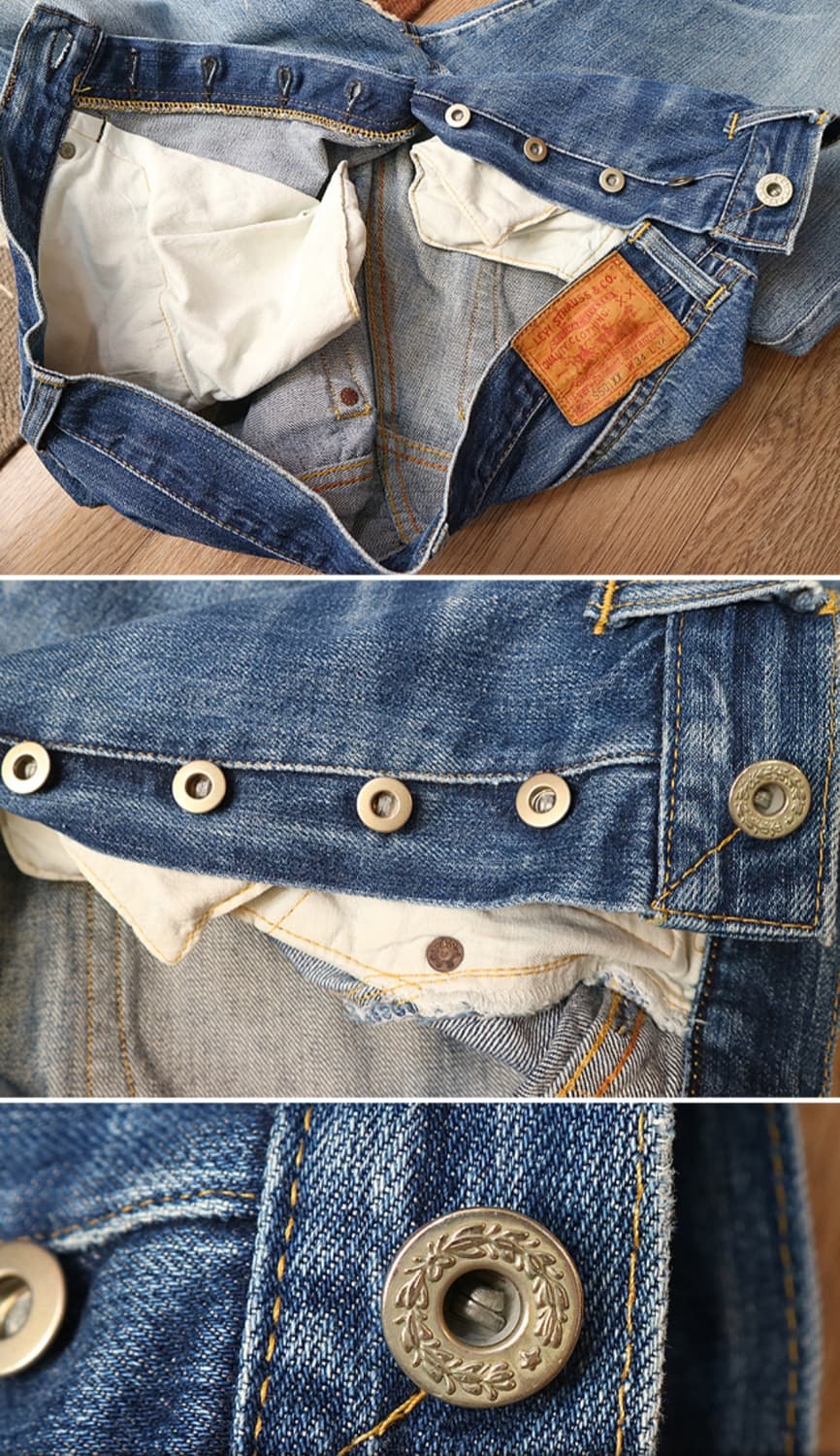 미국판 90s LVC LEVIS 리바이스 44501XX 빅E 셀비지데님 상품이미지8