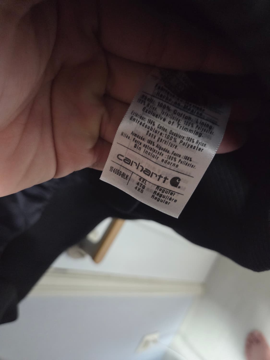 (4XL) 칼하트 블랙 후드 워크 자켓 상품이미지4