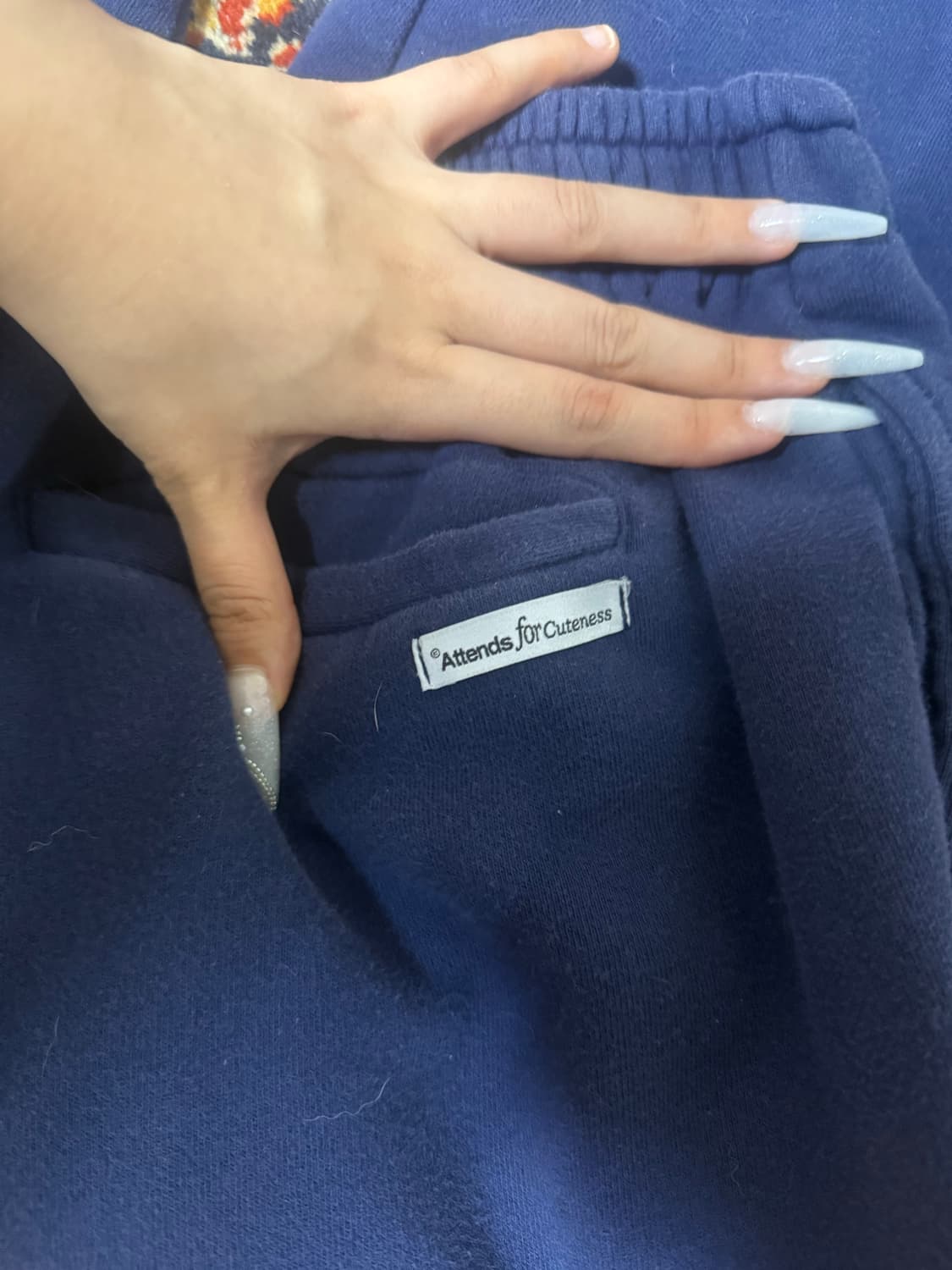 어텐즈 navy basic sweat pants (제니착용) 상품이미지3