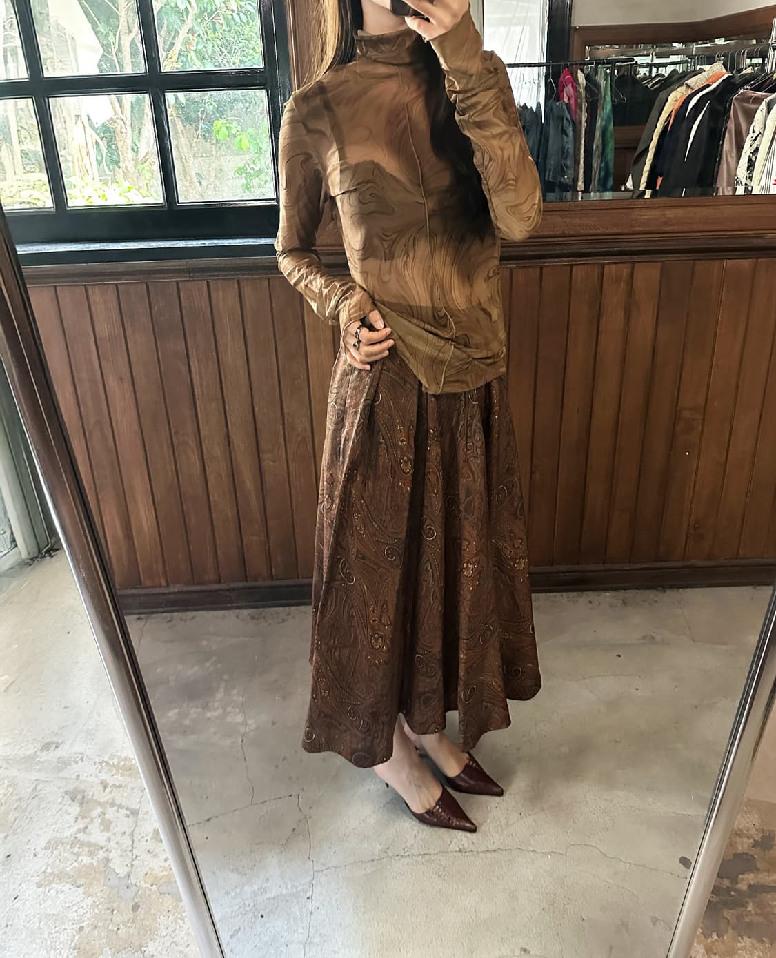 JPV paisley flare skirt 상품이미지3