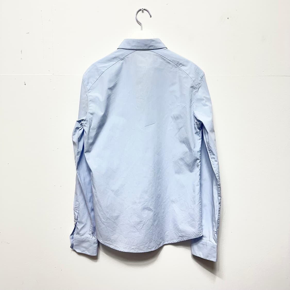 우영미 자카드 배색 셔츠 상품이미지4