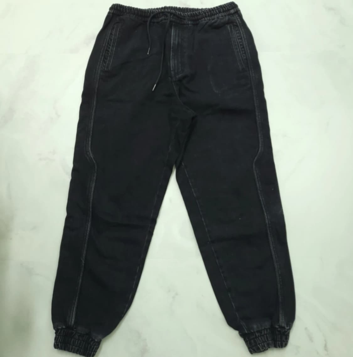 준지 블랙 조거 팬츠 남성 34 상품이미지1