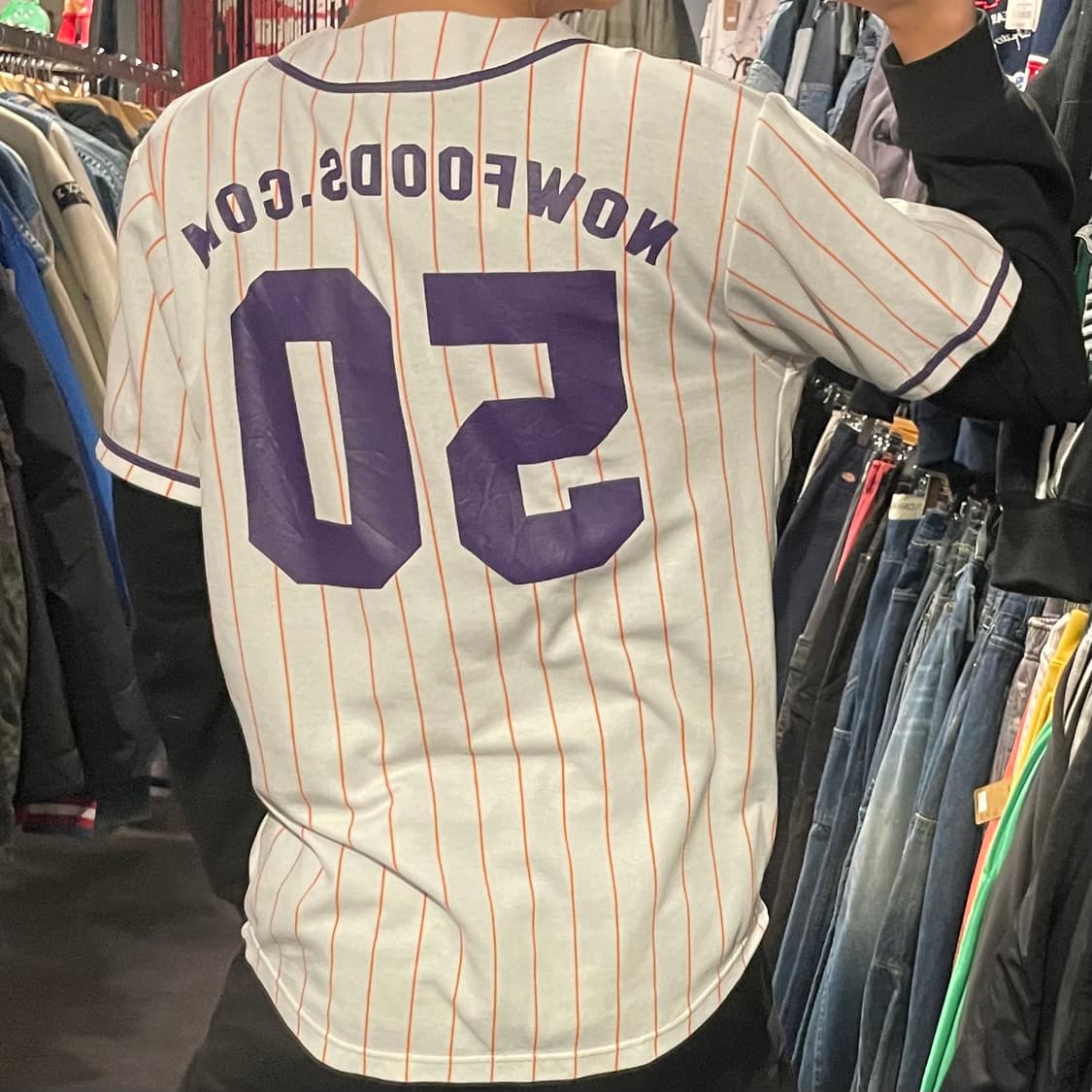 [IM] NOUU No.50 화이트 스트라이프 반팔져지 상품이미지6