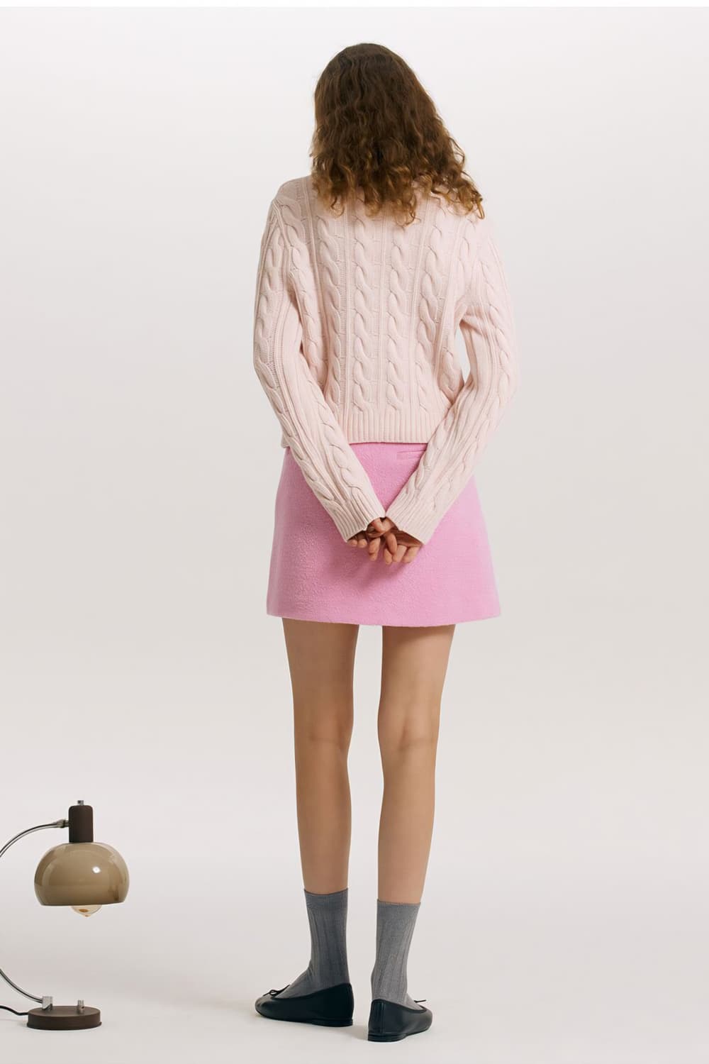 앤유 AND YOU 미착용/프림로즈 컬러 케이블 울 니트 여성가디건 55 상품이미지10