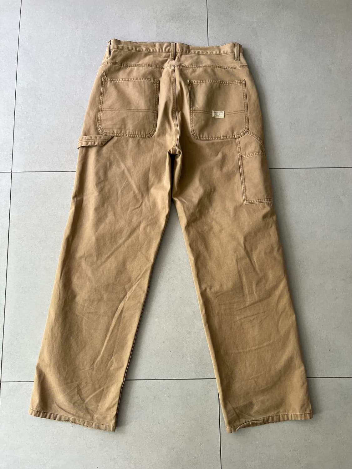올드 갭 싱글니 카펜터 팬츠 베이지 34x32 상품이미지1